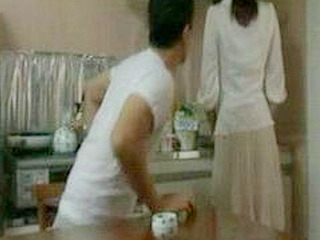 Nippon Housewife's Horny Kitchen Fuck with Sexy Neighbor Leaves Her Satisfied