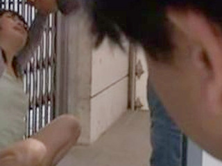 Nippon teen sister's steamy garage romp with sexy neighbor caught by XXX-loving brother